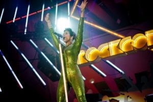 Kelis at a RockCorps gig