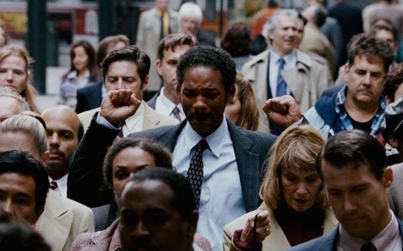Screen Grab from the moivie, 'The Pursuit of Happyness'